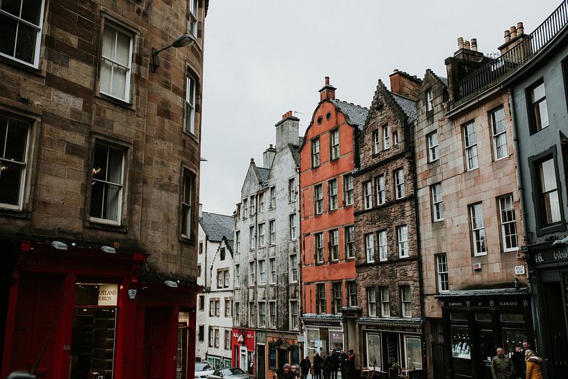 Die Straßen von Edinburgh | Farbenfrohe Reisefotografie | Edinburgh, Schottland von Trix Leeflang