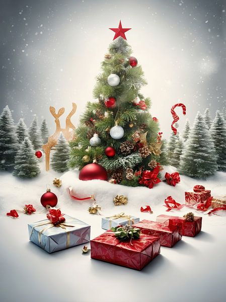 christmas tree by hisam colours