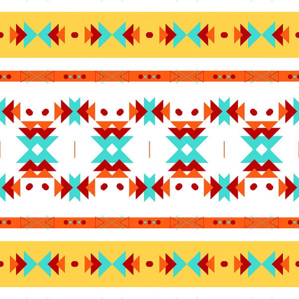 Triangles and circles pattern by Laly Laura