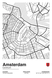 Stadtplan von Amsterdam