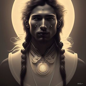 Indianer (männlich) von Gelissen Artworks