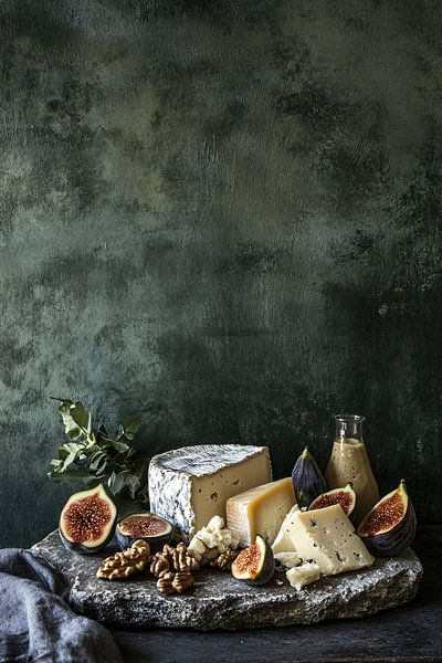 Luxury cheese board with figs by Imperial Art House