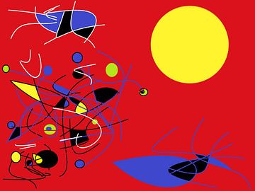 Playful Abstract by Elle Hart van Elle Hart