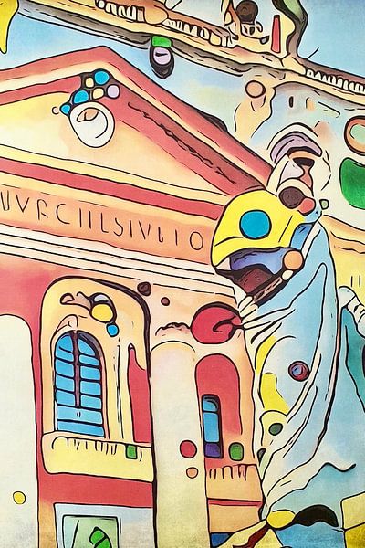 Rome est colorée, motif 1 par zam art