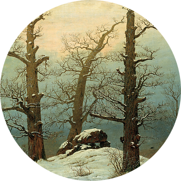  Caspar David Friedrich. Hunebed in de sneeuw