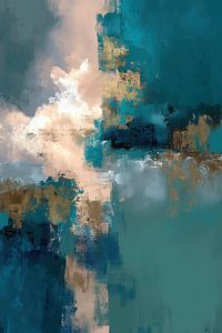 Abstraktes Blau | Teal Cloud
