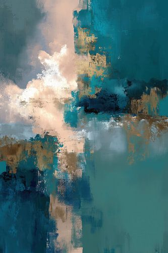 Bleu abstrait | Teal Cloud