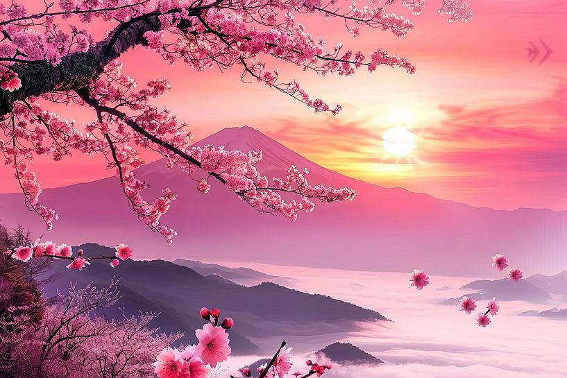 picturesque Japan landscape by Egon Zitter