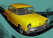 DKW Junior in geel & cyaan van aRi F. Huber thumbnail