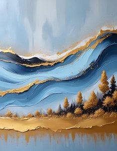 Landschaft Skandinavien moderner Expressionismus