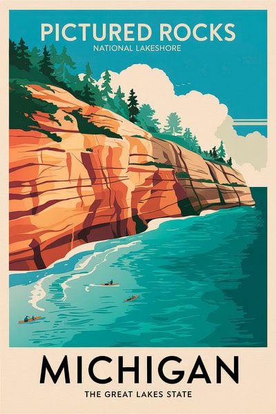 Michigan by Poster Art Shop