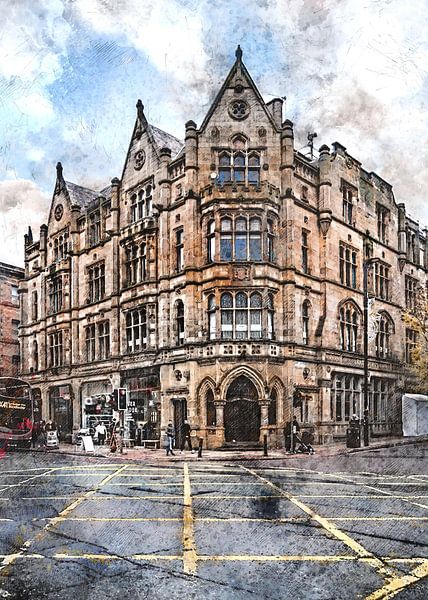 Manchester aquarelkunst #Manchester van JBJart Justyna Jaszke