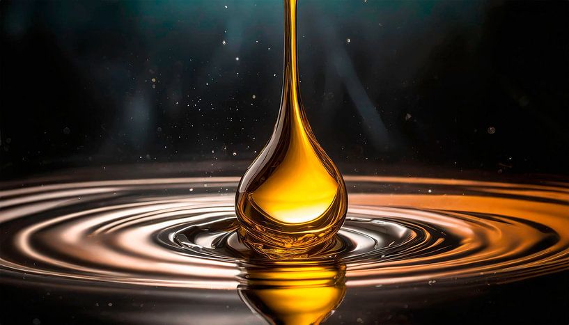 Drops in the water by Mustafa Kurnaz
