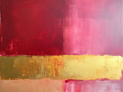 Vermindering in rood, roze en goud