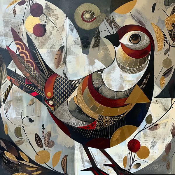 Malerei Dekorative Vogel von Kunst Laune