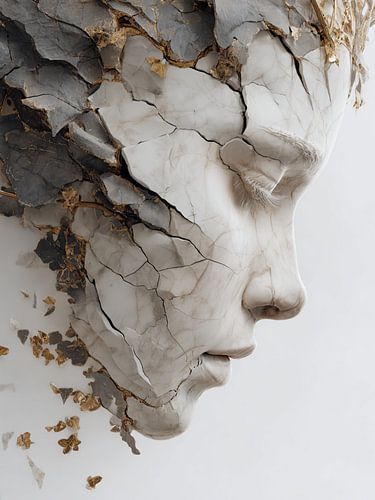 Modernes abstraktes Porträt