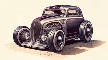 Hot Rod Car van Nico Brons