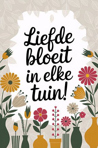 Bloemen en liefde in elke tuin