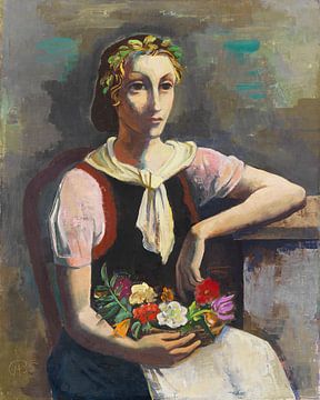 Karl Hofer, Jeune fille en fleur, 1935
