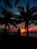 Tropischer Sonnenuntergang in Vietnam