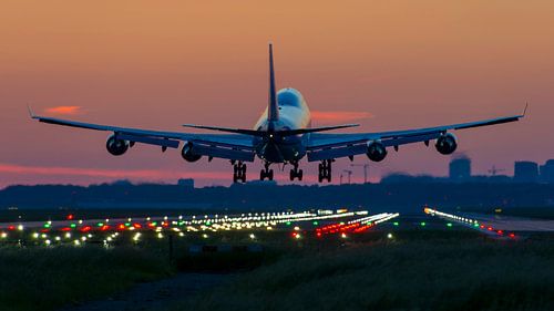 klm boeing 747 landung kaagbaan schiphol