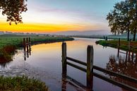 Lever de soleil sur la rivière Vecht par Sjoerd van der Wal Photographie Aperçu