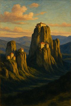 Meteora’s Golden Tranquility – Monasteries in the Clouds