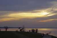 Avondzon boven ijs