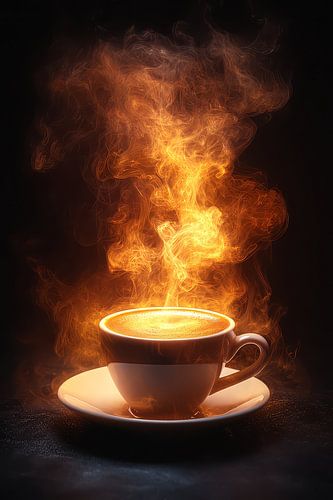 hot cup of coffee or tea