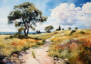 Malerei Landschaft | Felder | Impressionismus