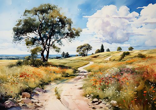 Malerei Landschaft | Felder | Impressionismus