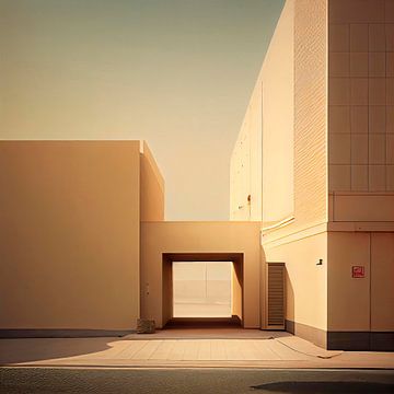 Verlassene stilistische Straße von Maarten Knops