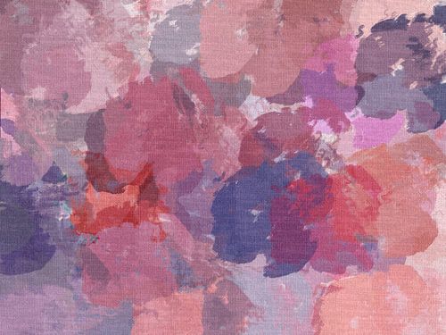 Abstracte kunst in romantische heldere pastelkleuren.