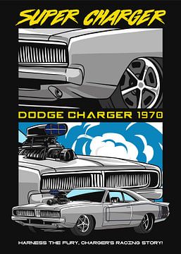 Dodge Charger RT Muscle Car by Adam Khabibi