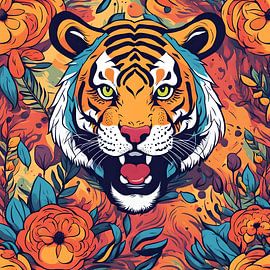Brullende tijger van Laly Laura