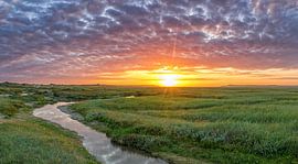 Coucher de soleil sur Texel.
