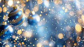 Blue light in the background