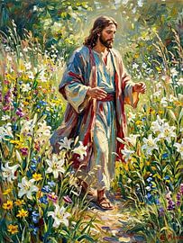 Jezus in het veld van lelies: kunst over de heilige natuur
