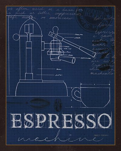 Coffee Blueprint IV Indigo, Marco Fabiano