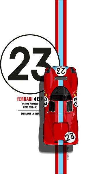 Ferrari 412 Nr.23 van Theodor Decker