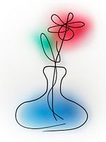 Vase mit Blume