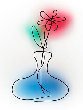 Vase mit Blume von Pa. Wowitto