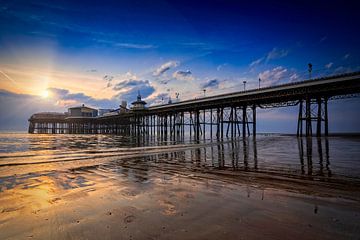 Pier in de Engelse badplaats Blackpool