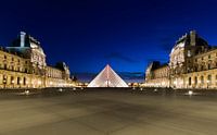 Louvre bei Nacht von Ruud van der Aalst Miniaturansicht