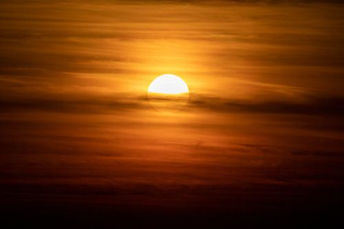 Coucher de soleil Maasvlakte Rotterdam