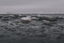 Frozen Landscape in the Wadden Sea
