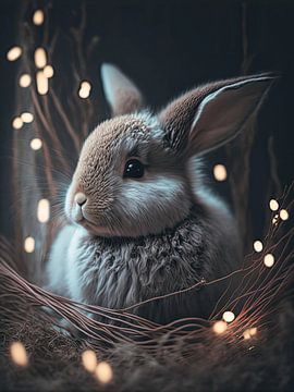 Bunny In The Nest