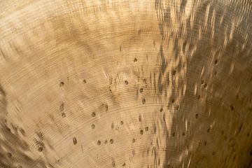 Close-up van een Aziatische gong van Achim Prill