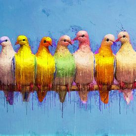 Coloured Doves for Peace and Inclusion by Arjen Roos
