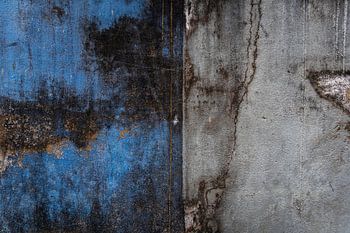 Abstraktes Fotokunstwerk blau